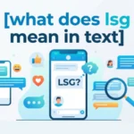 what does lsg mean in text