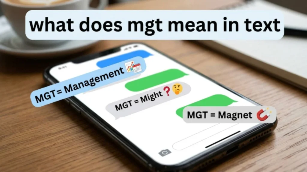 what does mgt mean in text