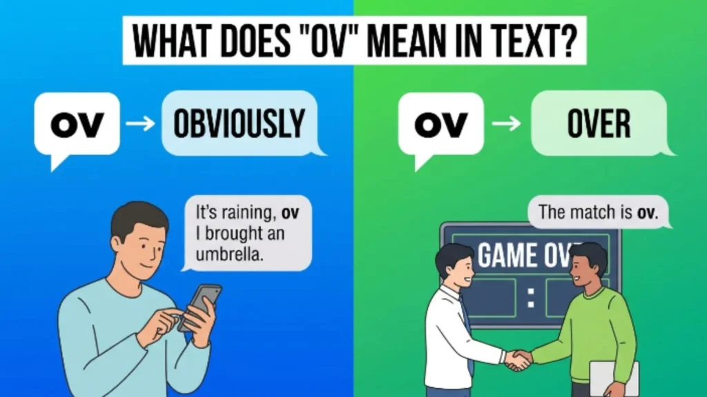 what does ov mean in text