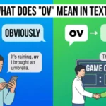 what does ov mean in text