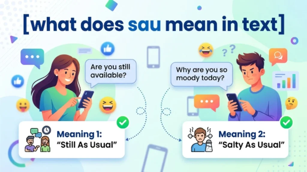 what does sau mean in text