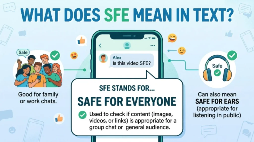 what does sfe mean in text