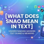 what does snao mean in text