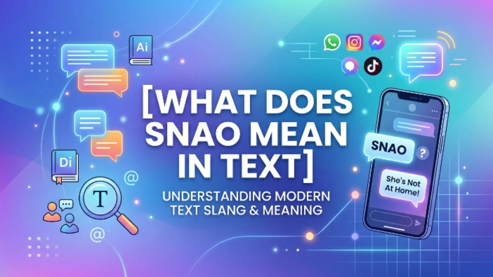 what does snao mean in text