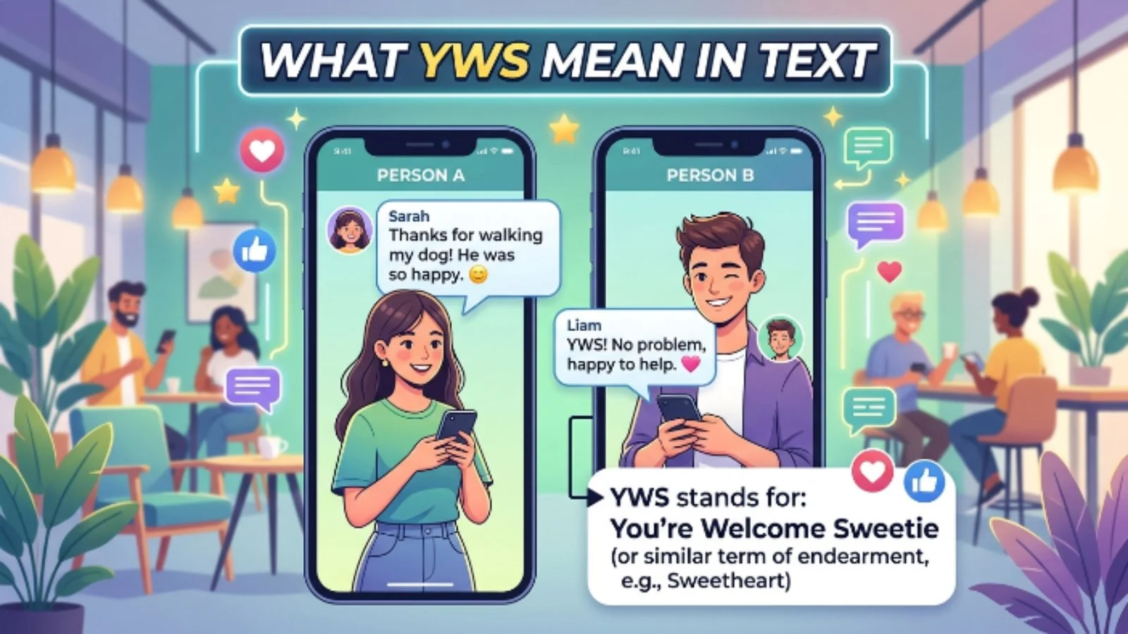 what yws mean in text