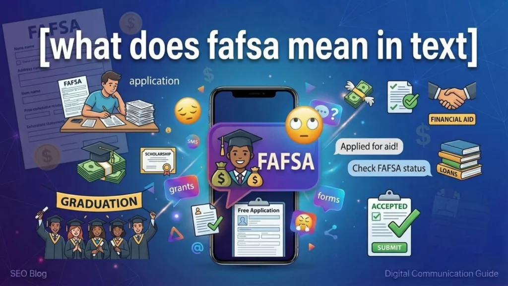 what does fafsa mean in text