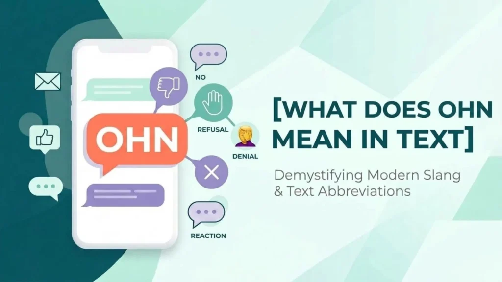 what does ohn mean in text