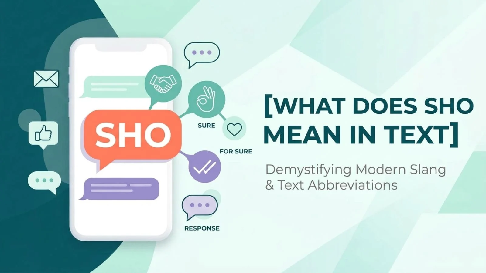 what does sho mean in text